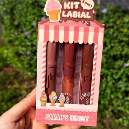 Kit Labial 3 em 1 Sarah's Beauty