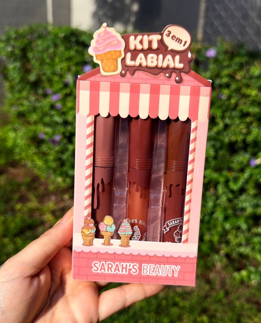 Kit Labial 3 em 1 Sarah's Beauty